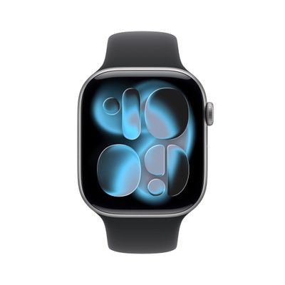 Apple Watch S11 Smartwatch GPS + Cellular Carcasa Space Grey Aluminium 46mm Curea Black Sport S/M