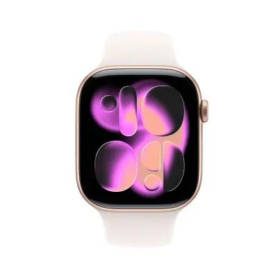 Apple Watch S11 Smartwatch GPS + Cellular Carcasa Rose Gold Aluminium 46mm Curea Light Blush Sport S/M