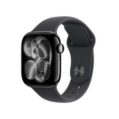 Apple Watch 11 Smartwatch GPS Carcasa Jet Black Aluminium 42mm Black Sport Band M/L