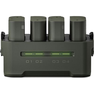 Tilta Statie de Incarcare Portabila pentru Panasonic cu 4 Acumulatori DMW-BLK22 Verde