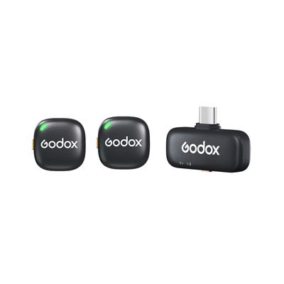 Godox C01 Sistem Wireless Microfon 2.4Ghz 2 TX + 1 RX Negru