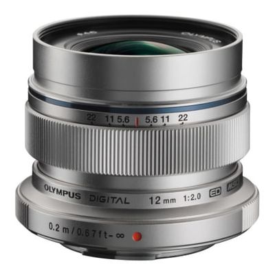 Resigilat: Olympus 12mm F2 ED Obiectiv Olympus MFT, argintiu - RS1044076-1
