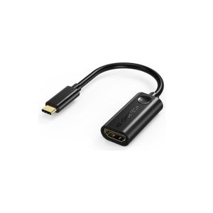 Resigilat: Choetech HUB-H04 Adaptor USB-C la HDMI 4K la 60Hz Compatibil Thunderbolt 3 20cm Negru - RS125090390-1