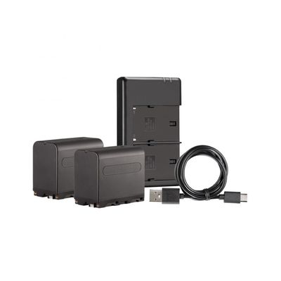 Westcott NP-F970 Kit 2 Baterii L-Series 7.4V 6600mAh 48.8Wh cu Incarcator