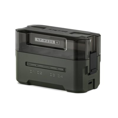 Tilta Statie de Incarcare Portabila pentru Bateriile NPW235 cu 4 Canale Verde