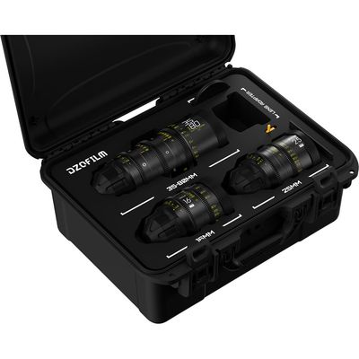 DZOFILM Trusa Obiective Cine EDU Kit Vespid 16mm si 25mm si Catta Ace 35-80mm