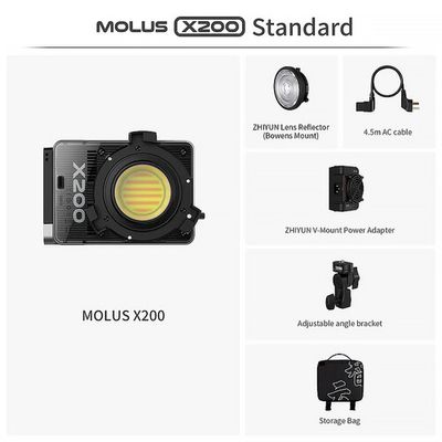 Zhyiun Molus LED X200 Bi-Color Cob Lampa LED 200W
