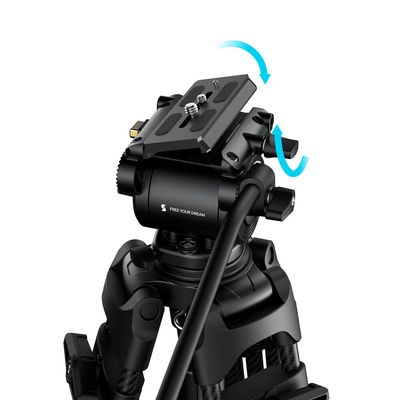 SmallRig 5443 FSD14 FreeSpeed Trepied Video din Fibra de Carbon 186cm 8kg