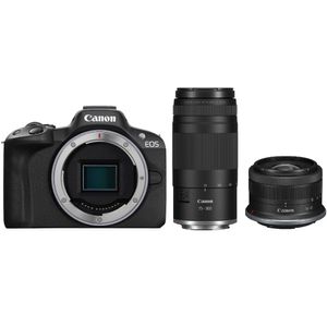Canon EOS R50 Aparat Foto Mirrorless Kit cu Obiective 18-45mm si 75-300mm