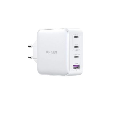 Ugreen Nexode Air Incarcator Retea 100W GaN Fast Charging 3x USB-C 1x USB-A Alb