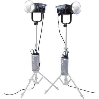 Nanlite FC-500B Kit 2 Lampi LED Bi-color 2700-6500K 520W cu Troller