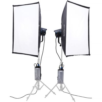 Nanlite FC-500B Kit 2 Lampi LED Bi-color 2700-6500K 520W cu Troller