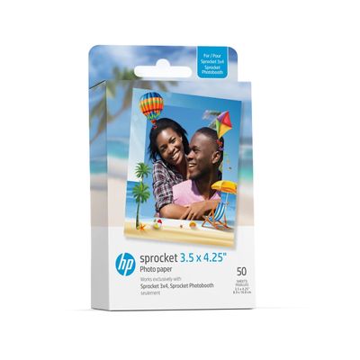 HP Hartie Foto Zink pentru Imprimanta Sprocket 9x11 cm 50 Coli