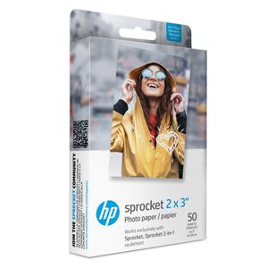 HP Hartie Foto Zink pentru Imprimanta Sprocket Luna 5x8 cm 50 Coli