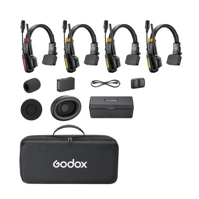 Godox SkyTalk Air 4S Sistem Intercom Wireless 4 Utilizatori 2.4Ghz