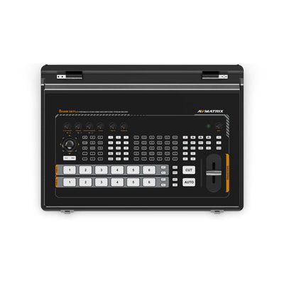 AVMatrix SHARK S6 PLUS Switcher Live Portabil 6 Canale 4×3G-SDI 2×4K HDMI Ecran 17.3