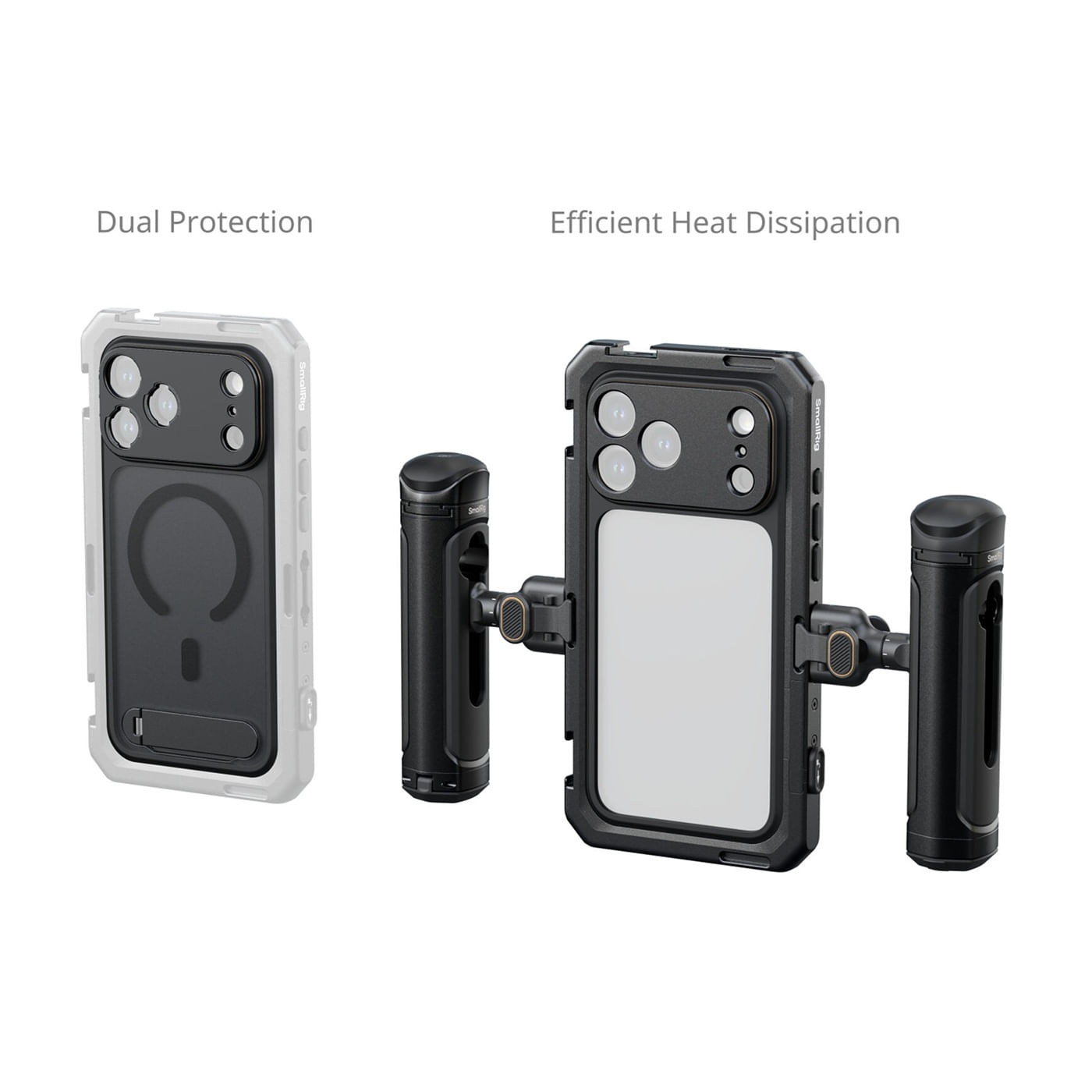iPhoneアクセサリー snap mini6 13mm ring LINEA VASCA Boxgray SmallRig 5540 Cage Kit Dual Handheld pentru iPhone 17 Pro-F64.ro