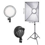 FancierLEDSLH4AKit2LampiLEDBicolore2700K5500K2Softboxuri2Stative