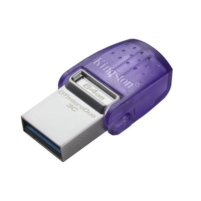 Kingston DataTraveler microDuo Memorie Externa 64GB USB-A 3.2 / USB-C Mov