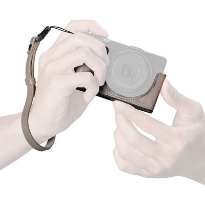 SmallRig 5677 Toc Piele si Curea de Mana pt RICOH GR IV / GR III / GR IIIx / GR III HDF / GR IIIx HDF Gri