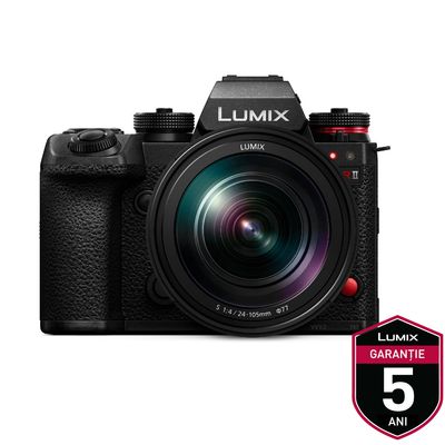 Panasonic Lumix S1R II Aparat Foto Mirrorless Full Frame 44MP 8K Kit cu Obiectiv 24-105mm