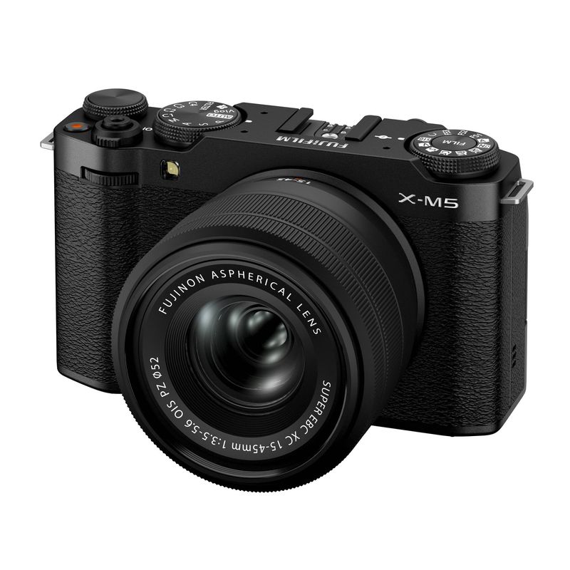 FujifilmXM5AparatFotoMirrorless26MP6KKitcuObiectivXC1545mmNegru