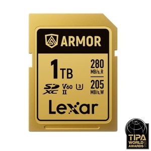 Lexar ARMOR Gold Card de Memorie SDXC UHS-II 1TB Otel Inoxidabil