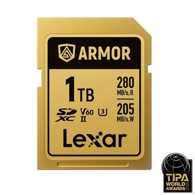 Lexar ARMOR Gold Card de Memorie SDXC UHS-II 1TB Otel Inoxidabil