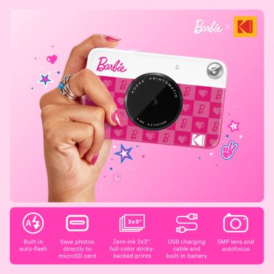 Kodak Printomatic Barbie Iconic Aparat Foto Instant 5MP Roz