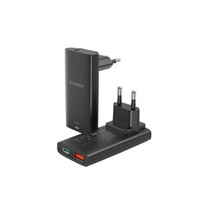 Choetech PD6011 Incarcator Retea Slim 67W 3.35A 1 x USB-A - 1 x USB-C Negru