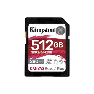 Resigilat: Kingston Canvas React Plus Card de Memorie SDXC 512GB UHS-II U3 Clasa 10 V60 - RS125078666-1