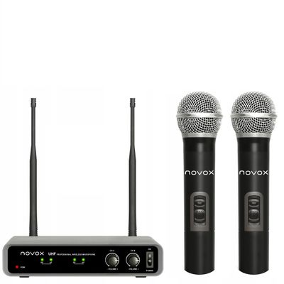 Resigilat: Novox FREE H2 Sistem Wireless Dual cu Baza Fixa si 2x Microfon Handheld - RS125089278-1