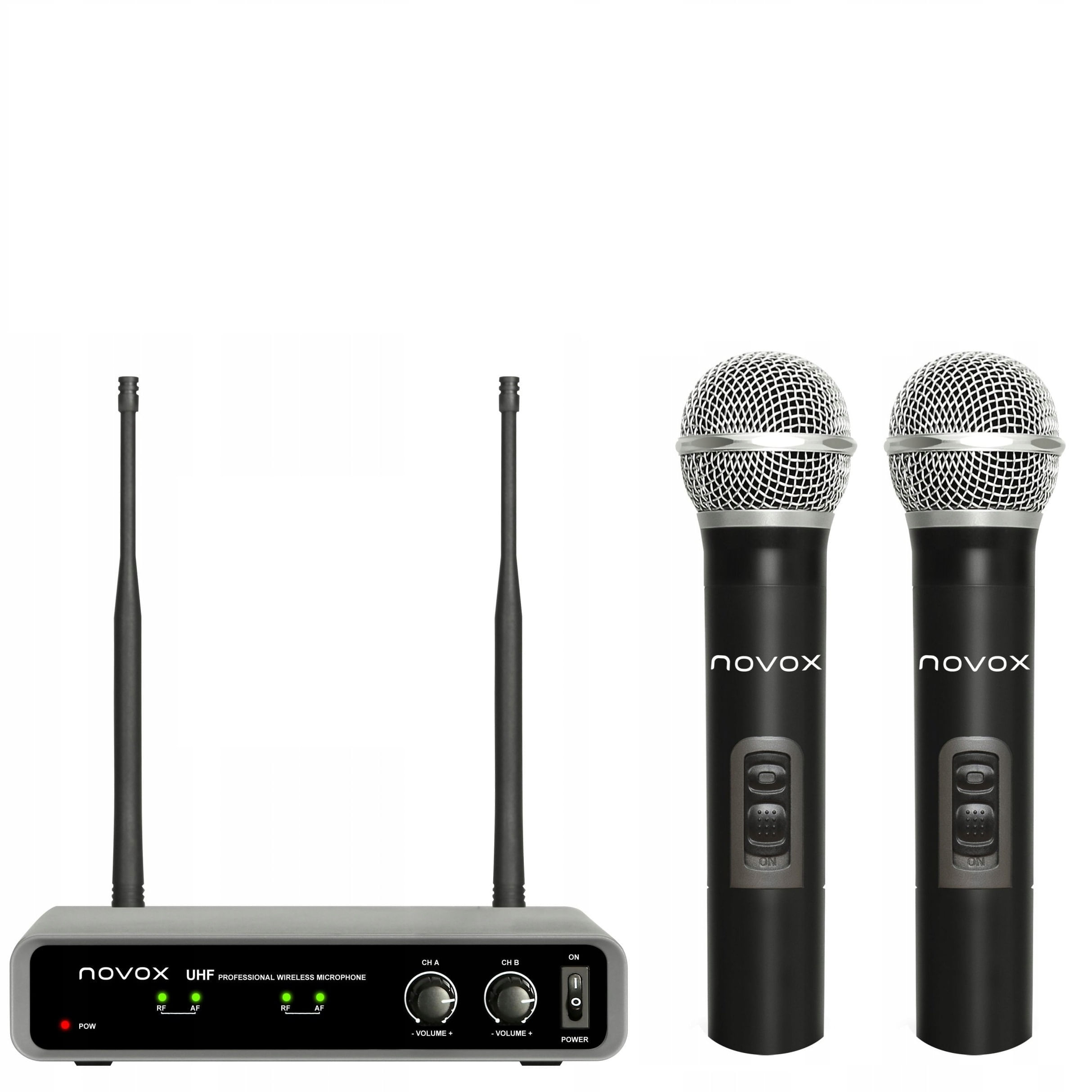 sere si solarii profesionale preturi Resigilat: Novox FREE H2 Sistem Wireless Dual cu Baza Fixa si 2x Microfon Handheld - RS125089278-1