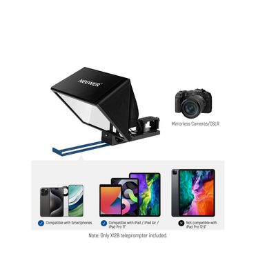 Neewer X12B Teleprompter Aluminiu 12" Aplicatie iOS & Android