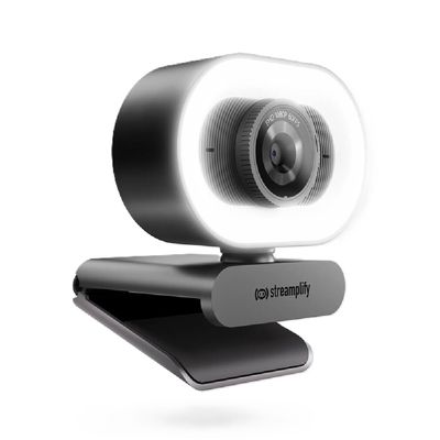 Streamplify CAM Plus Camera Web FOV 80 cu Ring Light Grade Negru