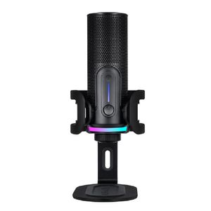 Streamplify MIC Pro RGB Microfon 3.5mm USB-C Stereo Negru