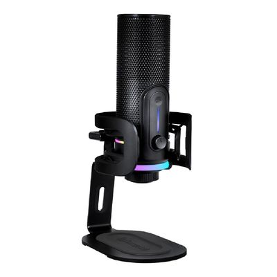 Streamplify MIC Pro RGB Microfon 3.5mm USB-C Stereo Negru