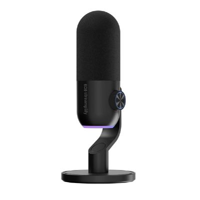 Streamplify MIC Mini Microfon 3.5mm USB-C Stereo Negru