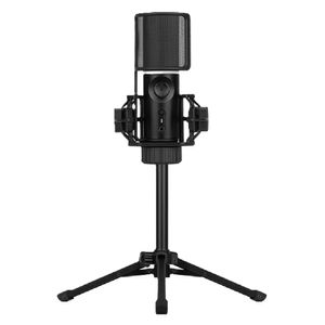 Streamplify MIC RGB Microfon 3.5mm USB-C cu Trepied Negru