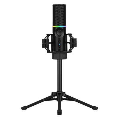 Streamplify MIC RGB Microfon 3.5mm USB-C cu Trepied Negru