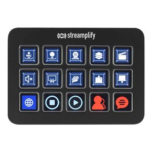 Streamplify Deck One 15 Butoane USB Hub Negru