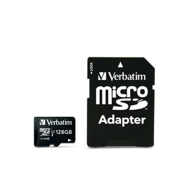 Verbatim Card de Memorie MicroSDXC 128GB cu Adaptor