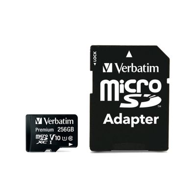 Verbatim Card de Memorie MicroSDXC 256GB cu Adaptor