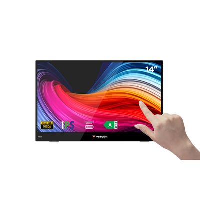 Verbatim Monitor Tactil Portabil 14" FHD 1920x1080 IPS USB-C