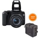 Canon EOS 250D Aparat Foto DSLR Kit cu Obiectiv EF-S 18-55mm IS STM Negru