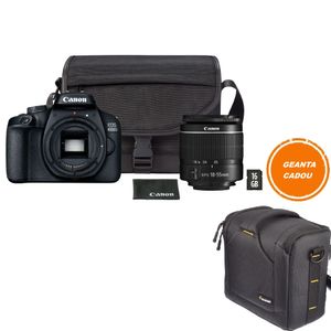 Canon EOS 4000D Kit EF-S 18- 55mm f/3.5-5.6 III + Geanta SB130 + Card 16GB