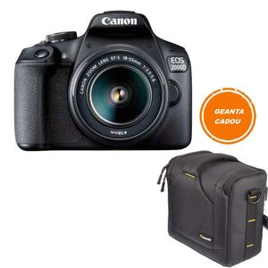 Canon EOS 2000D Aparat Foto DSLR 24.1MP CMOS Kit cu Obiectiv EF-S 18-55mm f/3.5-5.6 III Negru