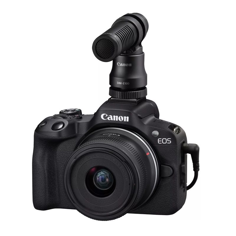 CanonEOSR50AparatFotoMirrorlessKitCreatorcuObiectivRFS1845mmF4563ISSTMNegru