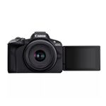 CanonEOSR50AparatFotoMirrorlessKitCreatorcuObiectivRFS1845mmF4563ISSTMNegru