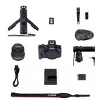 CanonEOSR50AparatFotoMirrorlessKitCreatorcuObiectivRFS1845mmF4563ISSTMNegru
